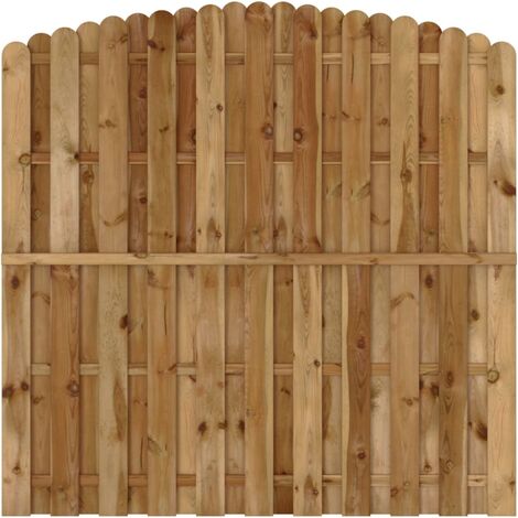 Panneau de clôture Pinède 180x(165-180) cm Marron Clôture - marron