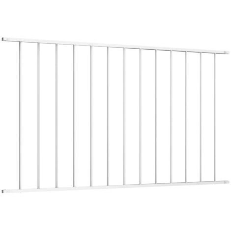 Panneau de clôture Woerden en acier thermolaqué blanc 1,7 x 1,17 m