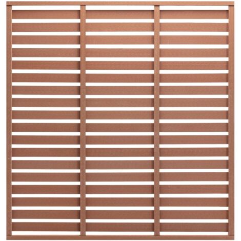 Panneau de clôture WPC 170x180 cm Noir