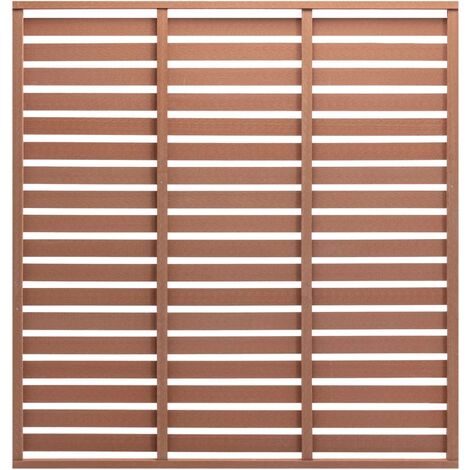 vidaXL Panneau de Clôture WPC Barrière de Jardin Patio Extérieur Multicolore