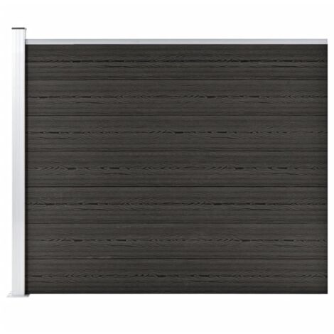 Panneau de clôture WPC 175x146 cm Gris