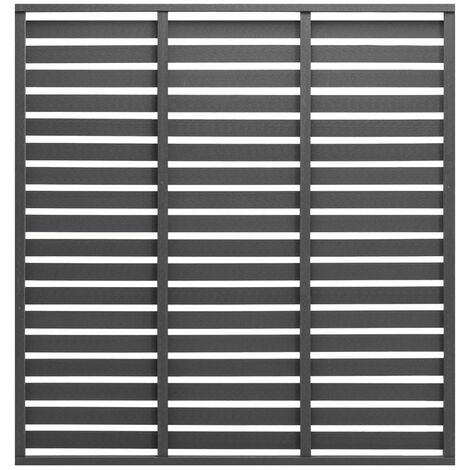 Panneau de clôture WPC 180x180 cm Gris