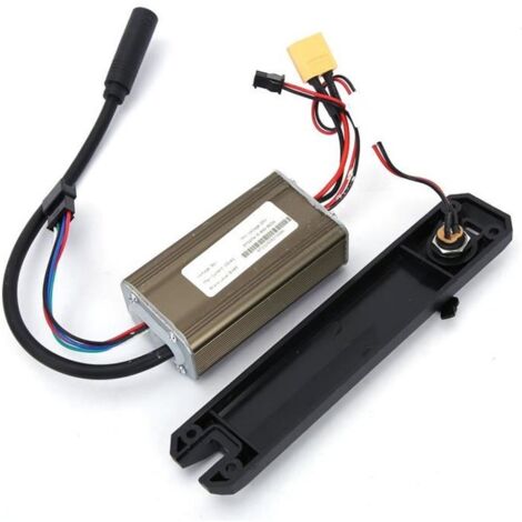Panneau de commande 36V avec couvercle de connecteur de charge pour accessoires de scooter électrique KUGOO 8 pouces.