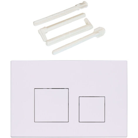 Panneau de Commande de Réservoir Encastré Sigma, Panneau de Commande de Chasse d'Eau Encastré UP300/UP320, Interrupteur de Chasse d'Eau Mural, Blanc Mat