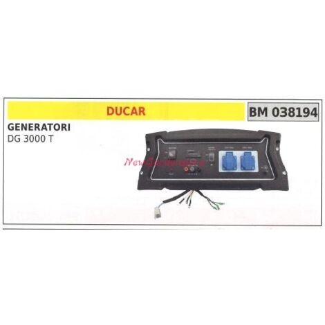 Panneau de commande DUCAR pour générateur DG 3000 T 038194