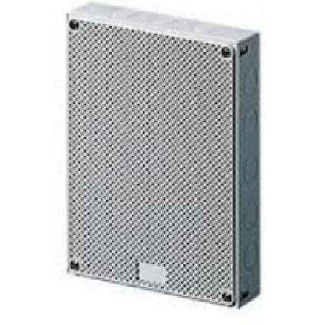 Panneau de commande Gewiss avec porte réversible alvéolaire blanc GW42006