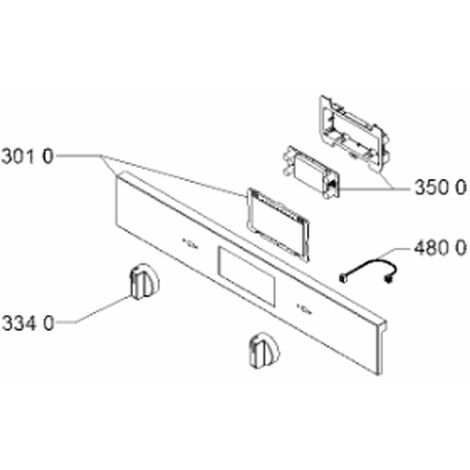 Panneau de commande inox - Forni, Fornelli Elettrici e a Gas - ARISTON HOTPOINT - 343920