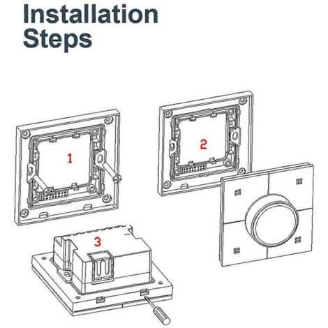 Panneau de commande intelligent à variateur Tuya Zigbee Knob C--