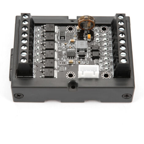 Panneau de contrôle industriel PLC FX1N-14MT Module de retard de relais programmable avec coque peut réaliser des milliers de fonctions, 10-28VDC