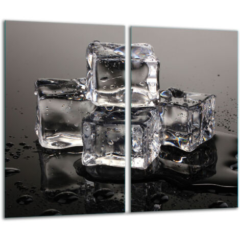 Panneau de coupe en verre 2x 30x52 glace