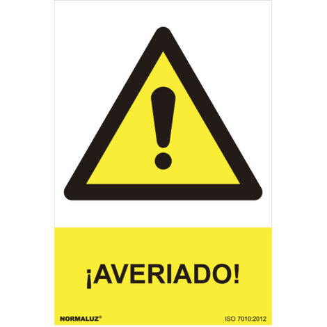 Panneau de détresse « Endommagé » (PVC 0,7mm), 30x40cm  E3/08922