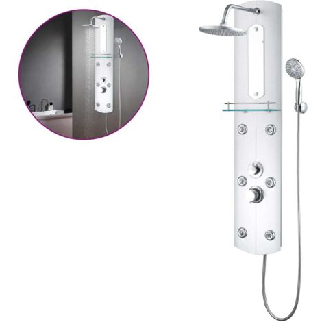 Panneau de douche 25 x 43 x 120 cm Argenté CFW402748