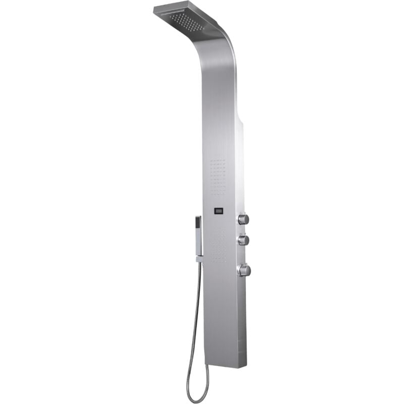 Essebagno Panneau de douche hydromassant Essekaska façon inox