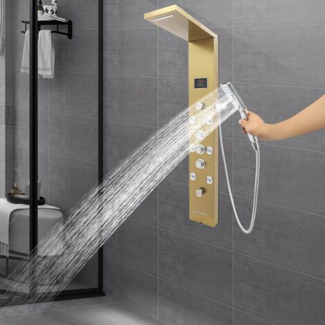 Panneau De Douche En Acier Inoxydable, Système De Tour