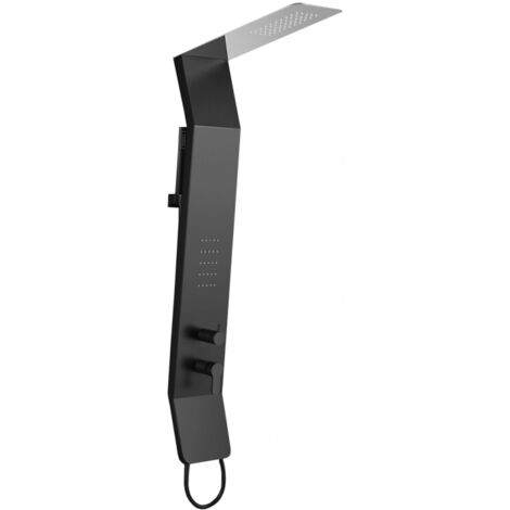 Panneau de douche Mexen Yap, noir/chrome - 7612-02-77