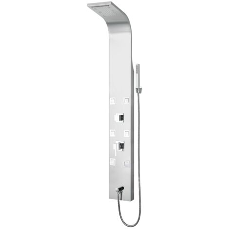 PANNEAU DE DOUCHE MULTIFONCTION MODÈLE CAYMAN Dimensions : Acier inoxydable poli