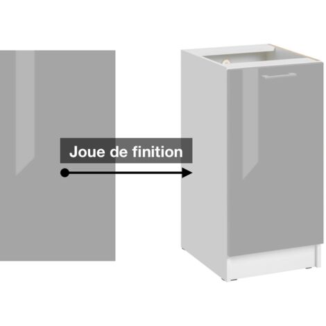 Cuisineandcie - Façade Pour Lave-vaisselle Semi-intégrable Eco Blanc  Brillant L 60 Cm