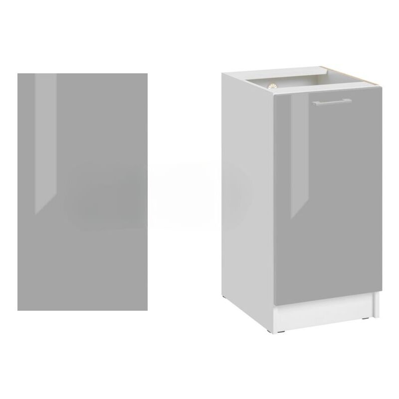 Panneau de finition pour meuble bas Eco Gris Brillant