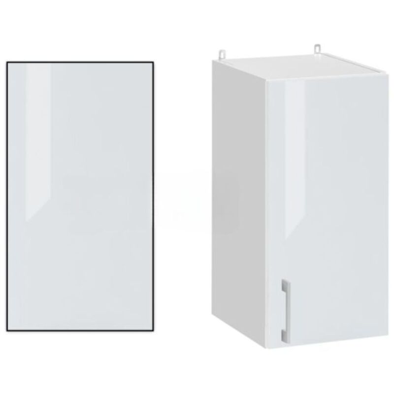 Panneau de finition pour meuble haut Eco Blanc Brillant