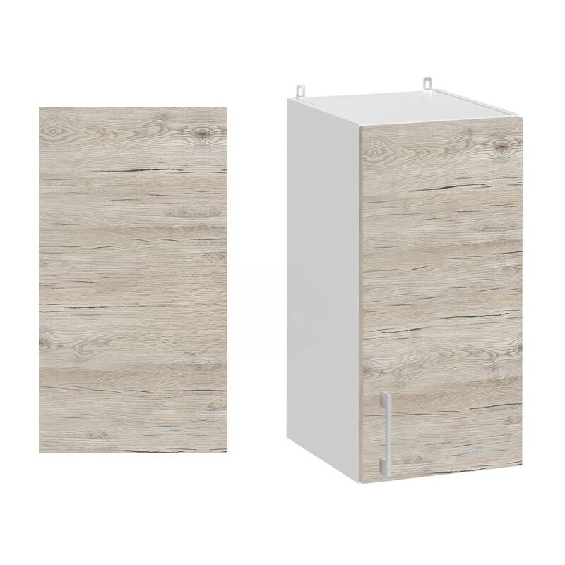 Panneau de finition pour meuble haut Eco Noyer Blanchi