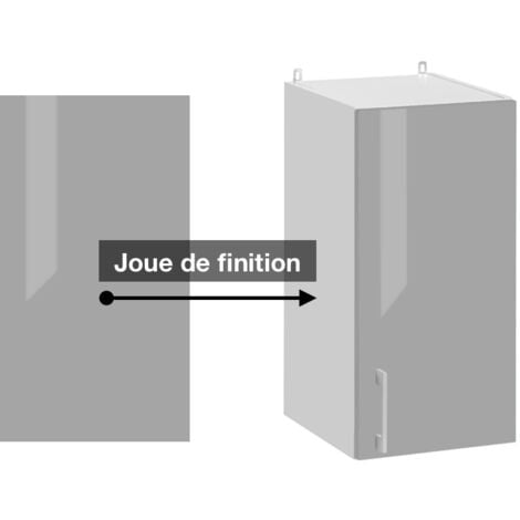 Panneau de finition pour meuble haut Eco Gris Brillant