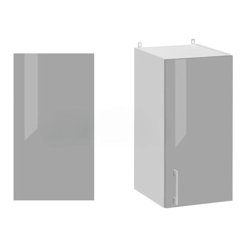 Panneau de finition pour meuble haut Eco Gris Brillant