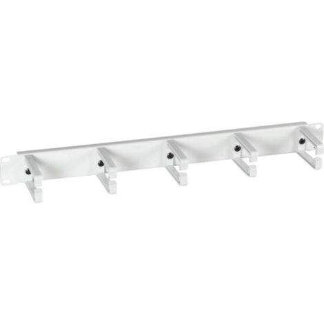 Panneau de gestion des cbles avec 5 supports, gris clair