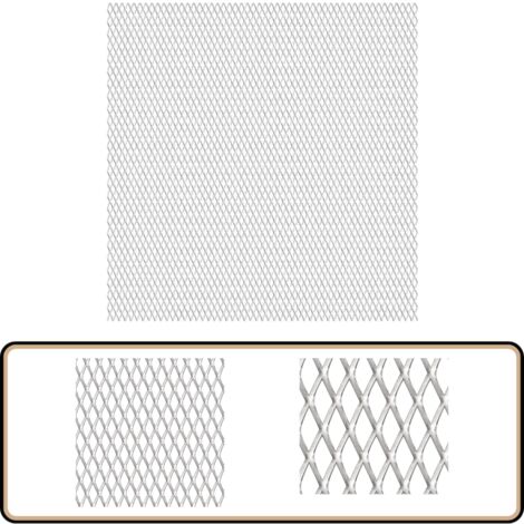 Panneau de grillage de jardin Acier inox 100x85 cm 20x10x2 mm - Panneaux De Clôture - Clôture Métal - Grillage Métallique - Abri Jardin - Protection Terrain