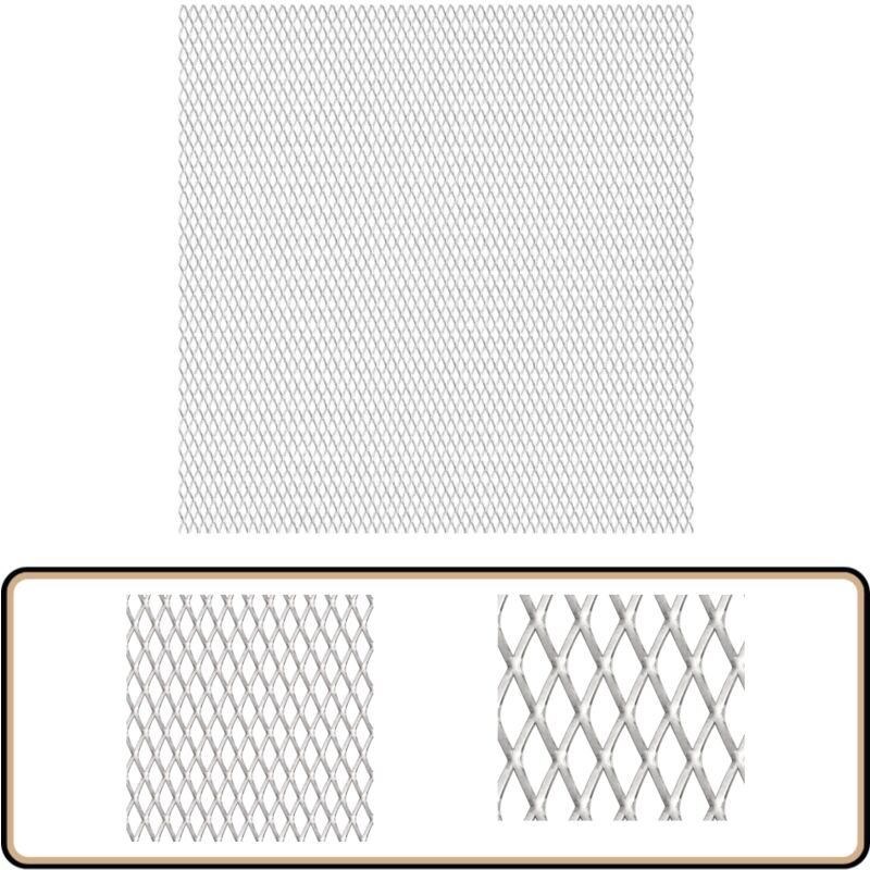 Vidaxl - Panneau de grillage de jardin Acier inox 100x85 cm 30x17x2,5 mm - Panneaux De Clôture - Clôture Métal - Grillage Métallique - Fermeture