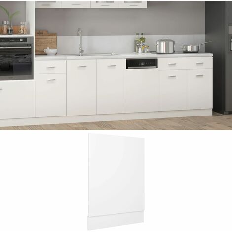 Panneau de lave-vaisselle Blanc 45x3x67 cm Aggloméré - Blanc