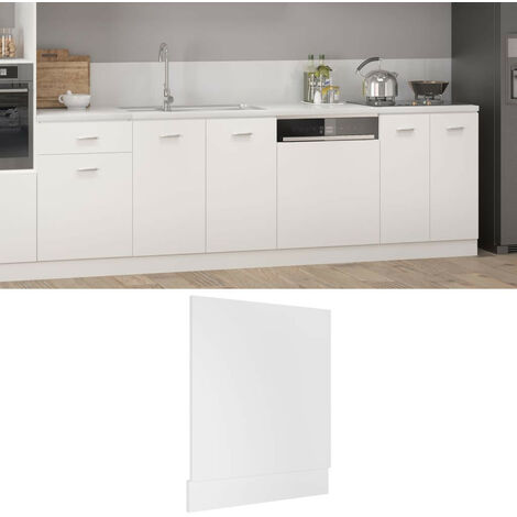 Panneau de lave-vaisselle Blanc 59,5x3x67 cm