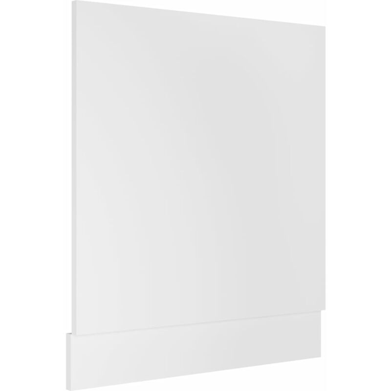 Panneau de lave-vaisselle Blanc 59,5x3x67 cm Aggloméré