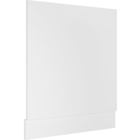 Panneau de lave-vaisselle blanc 59,5x3x67 cm en aggloméré – Protection durable et facile à nettoyer – Pièce détachée compatible – Inlife