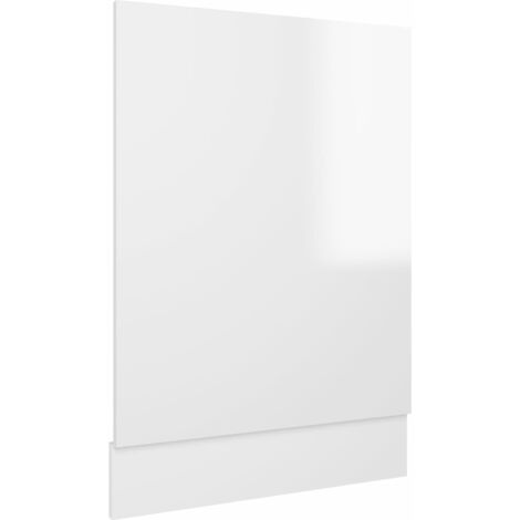 Panneau de lave-vaisselle Blanc brillant 45x3x67 cm Aggloméré vidaXL - High gloss white