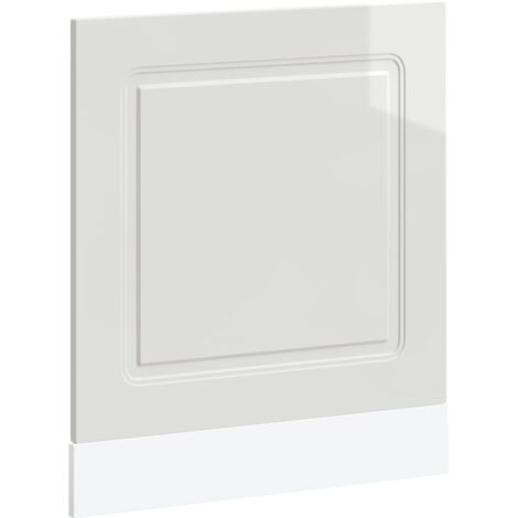 Panneau de lave-vaisselle Kalmar blanc brillant 60x1,5x67 cm