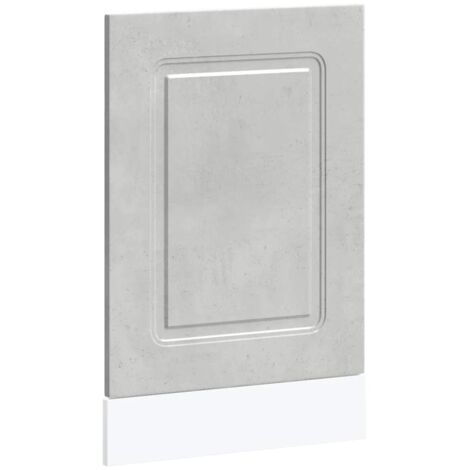 Panneau de lave-vaisselle Kalmar gris béton 45x1,5x67 cm