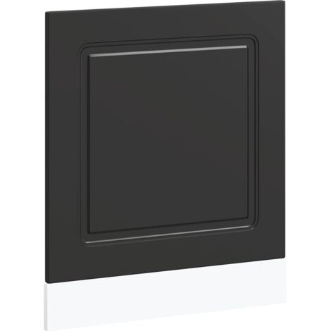 Panneau de lave-vaisselle Kalmar noir 60x1,5x67 cm