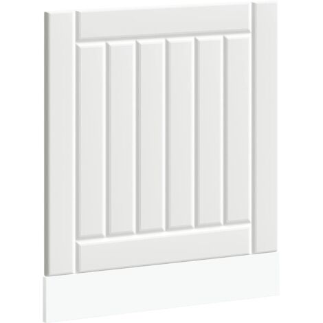 Panneau de lave-vaisselle Lucca blanc bois d'ingénierie