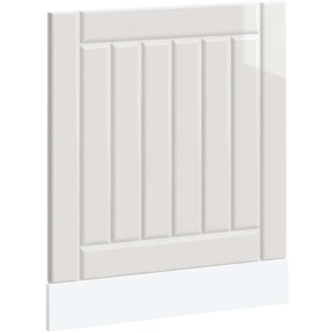Panneau de lave-vaisselle Lucca blanc brillant bois ingénierie CFW17283