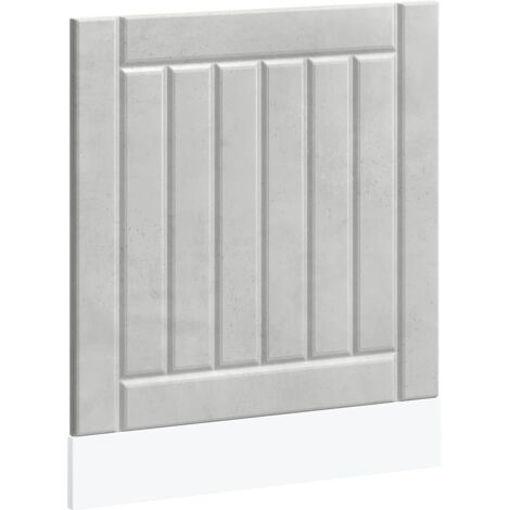 Panneau de lave-vaisselle Lucca gris béton bois d'ingénierie