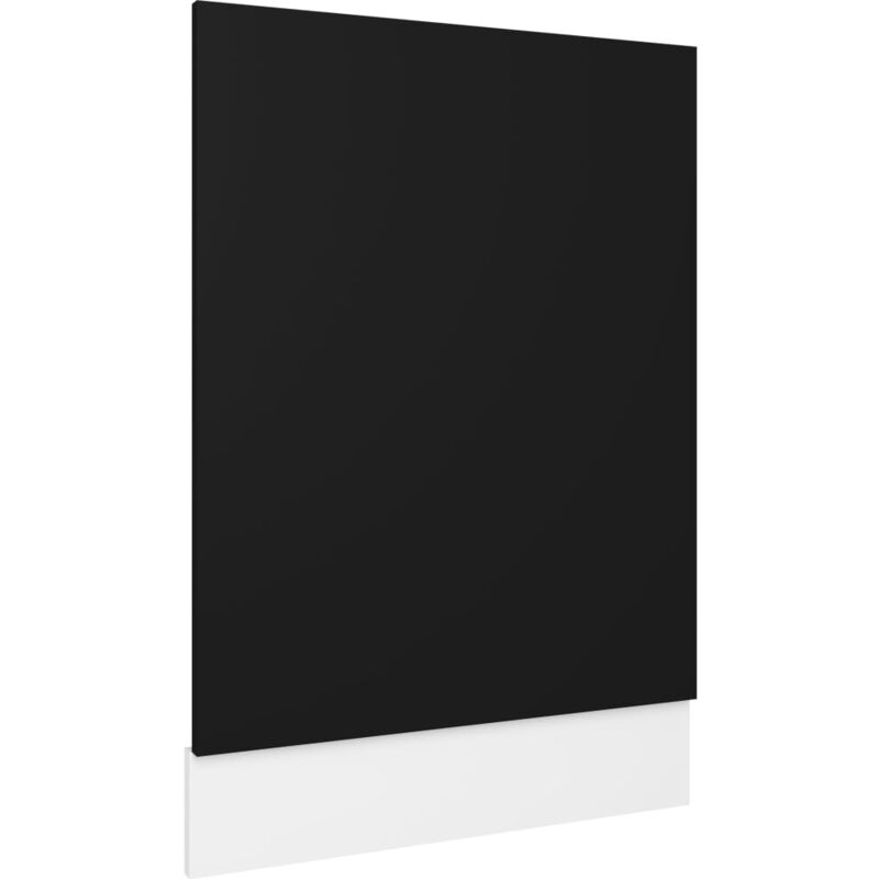 Panneau de lave-vaisselle Noir 45x3x67 cm Aggloméré