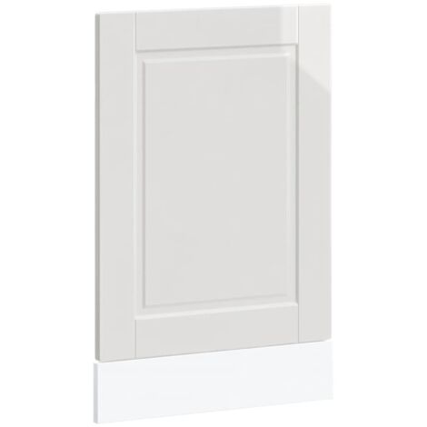 Panneau de lave-vaisselle Porto blanc brillant 45x1,5x67 cm