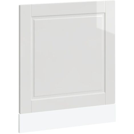 Panneau de lave-vaisselle Porto blanc brillant 60x1,5x67 cm
