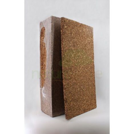 panneau de liège isolant poncé, ép. 30mm - 1000 x 500mm, 6 panneaux = 2.8m²