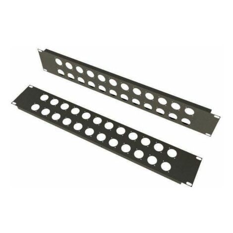 Panneau de montage sur Rack 2U S2Ceb-Groupe Cae, 483 x 88mm, Noir ( Prix pour 1 )