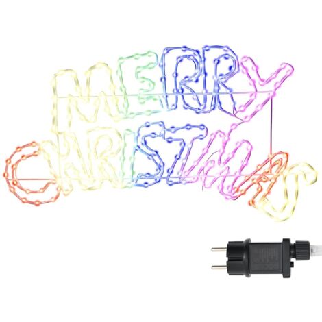 Panneau de Noël avec 240 LED Multicolore 100 x 50 cm PVC CFW650408