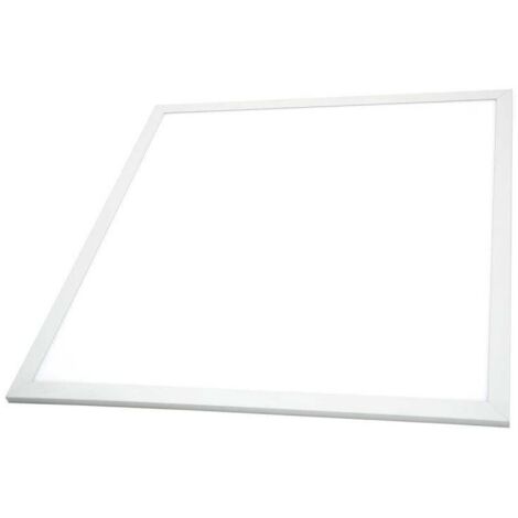 SILVER ELECTRONICS Panneau de plafond LED 600x600mm 48w 6000k Blanc froid Moulures blanches 486061
