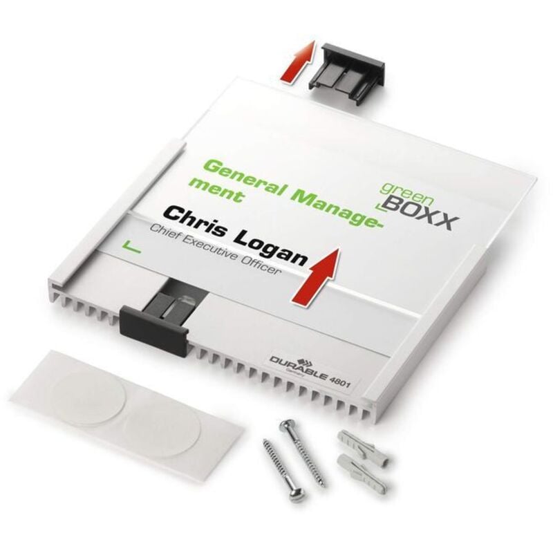 Durable Aluminium Info Sign 149x148.5mm