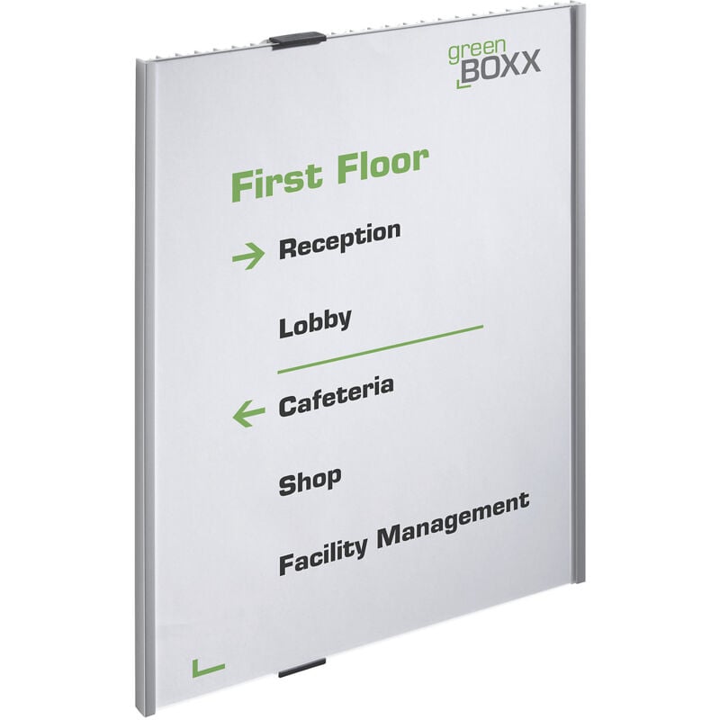 Certeo - durable, Plaque de porte avec plaque acrylique, avec insert en