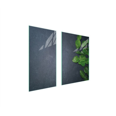 PANNEAU DE PROTECTION EN VERRE 75x52 ARDOISE